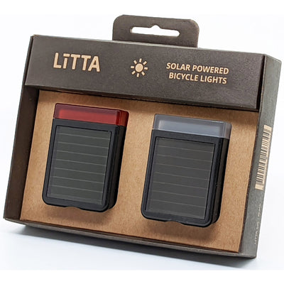 Il set di illuminazione Litta ha guidato su energia solare tempestosa grigio