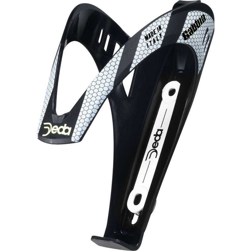 Deda Bidone Holder Gabbia Black con stampa bianca