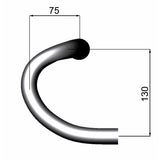 Stuurbocht RHM 02 buitenmaats 46cm wit - afbeelding 2