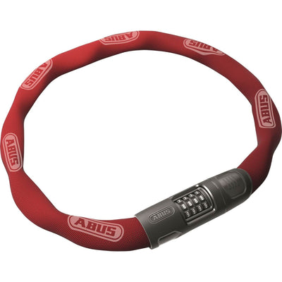 Lock a catena ABUS 8808C 85 rosso, quadrati da 8 mm, codice regolabile