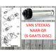 Adattatore Hub Miche dopo per l'assale a stella al disco QR DX M