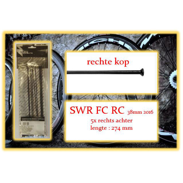 Miche Spaak+Nip. 5x RA SWR FC RC 38 mm Rim 2016