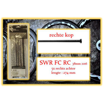 Miche Spaak+Nip. 5x RA SWR FC RC 38mm Wire RIM 2016