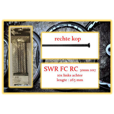 Miche Spaak+Nip. 5x LA SWR FC RC 50 mm de alambre Rim 2017