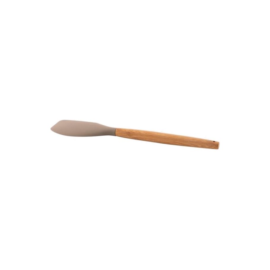 Point Virgule Spatel Silicone Bamboe Handvat Taupe