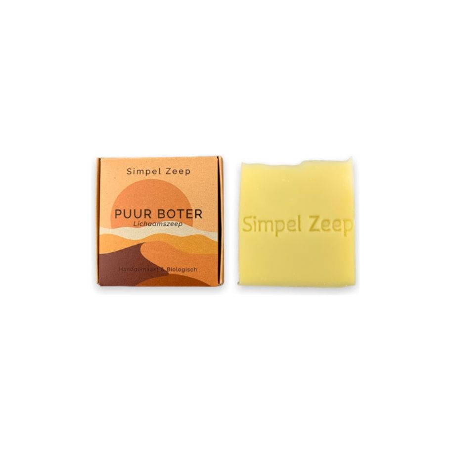 Simple sapone per sapone sapone puro burro 110 grammi