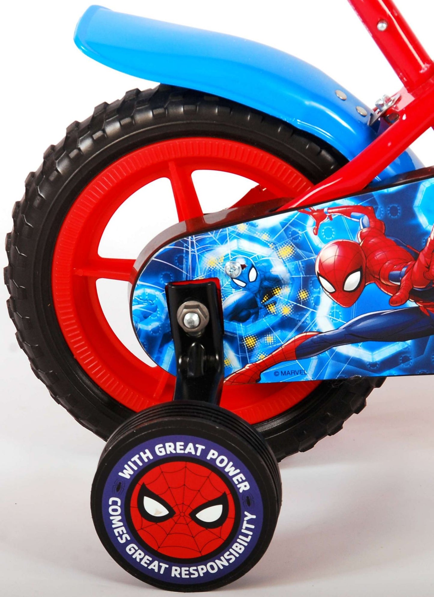 Spider-Man Kinderfiets - Jongens - 10 inch - Rood Blauw - Doortrapper