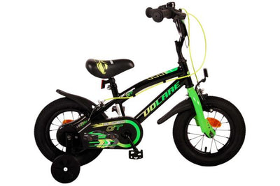 Bike per bambini di Vlatare Super GT - Ragazzi - 12 pollici - Green - Freni a due mani