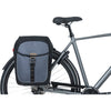 Basil Miles Bolsa doble: bolsa de bicicleta doble, unisex, deportivo, 34L, impermeable, negro