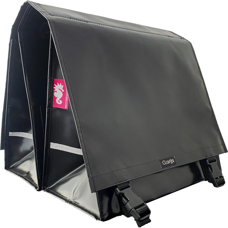 Sacca per biciclette doppia xl pvc 46l nero