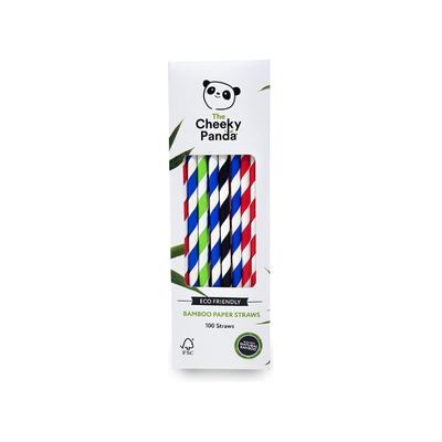 The Cheeky Panda Straws Bio-degradable FSC Bamboo 100st