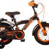 Volare Thombike Bike para niños - Niños - 12 pulgadas - Naranja negra - Dos frenos de mano