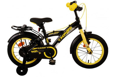 Bike para niños Volare Thombike - Niños - 14 pulgadas - Amarillo negro - Dos frenos de mano