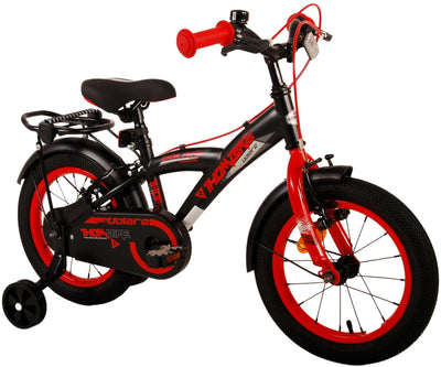 Bike per bambini Volare Thbike - Boys - 14 pollici - rosso nero - freni a due mani