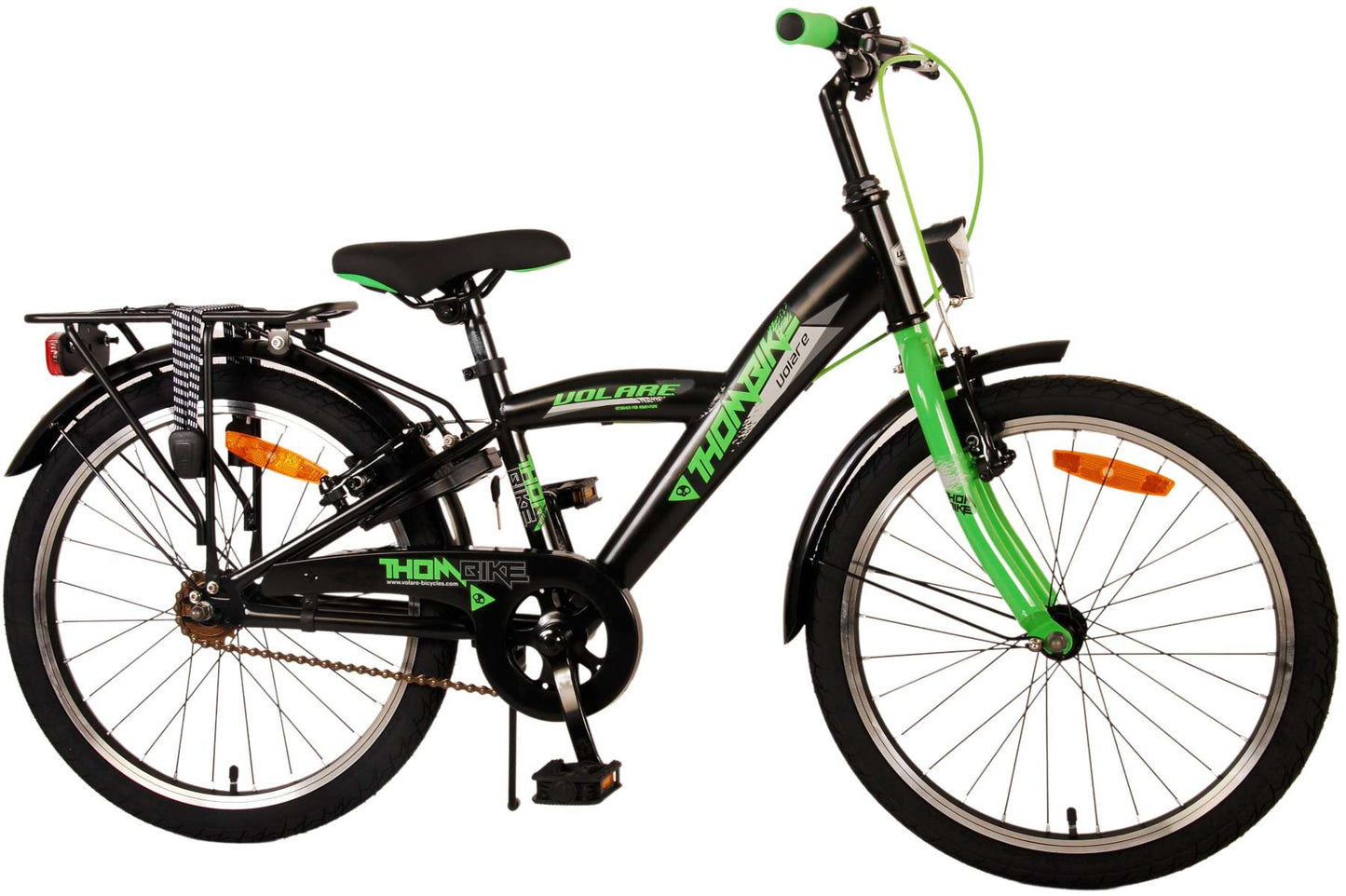 Bike per bambini Volare Thbike - Boys - 20 pollici - Verde nero - Freni a due mani