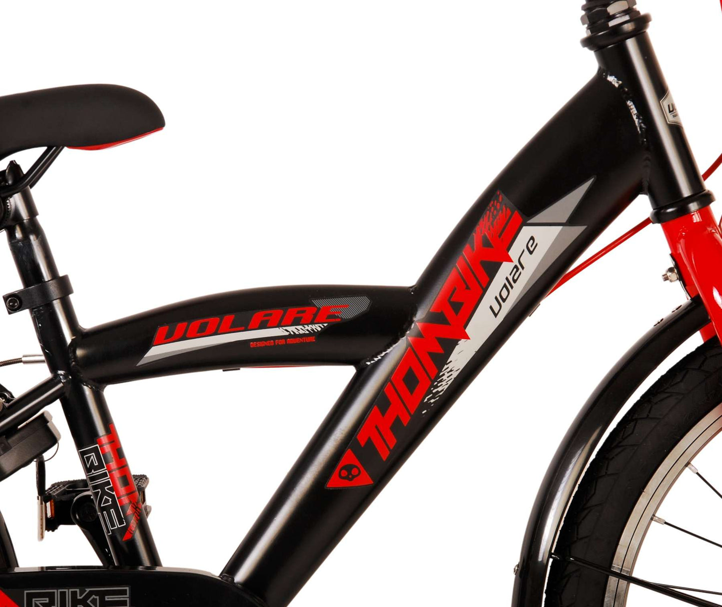 Bike para niños Volare Thombike - Niños - 20 pulgadas - Rojo negro - Dos frenos de mano
