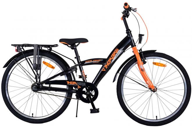Bicicleta para niños Volare Thombike - Niños - 24 pulgadas - Naranja negra - 3 engranajes