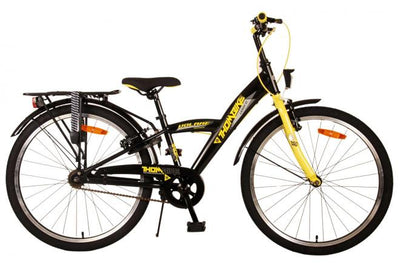 Bicicleta para niños Volare Thombike - Niños - 24 pulgadas - Amarillo negro - Dos frenos de mano