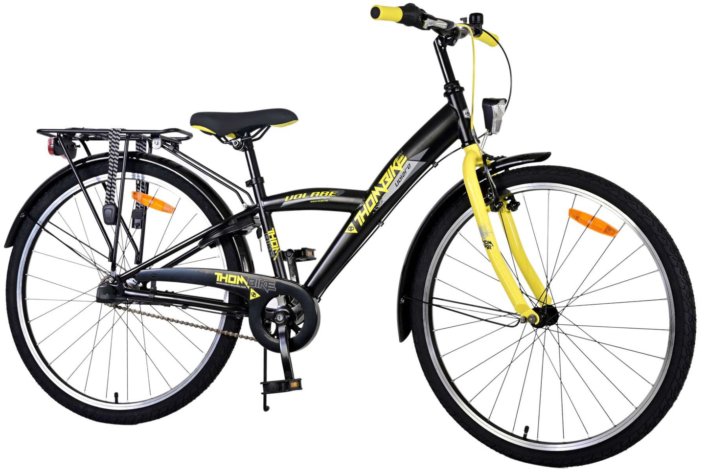 Volare Thombike Bike para niños - Niños - 26 pulgadas - Amarillo negro - 3 engranajes