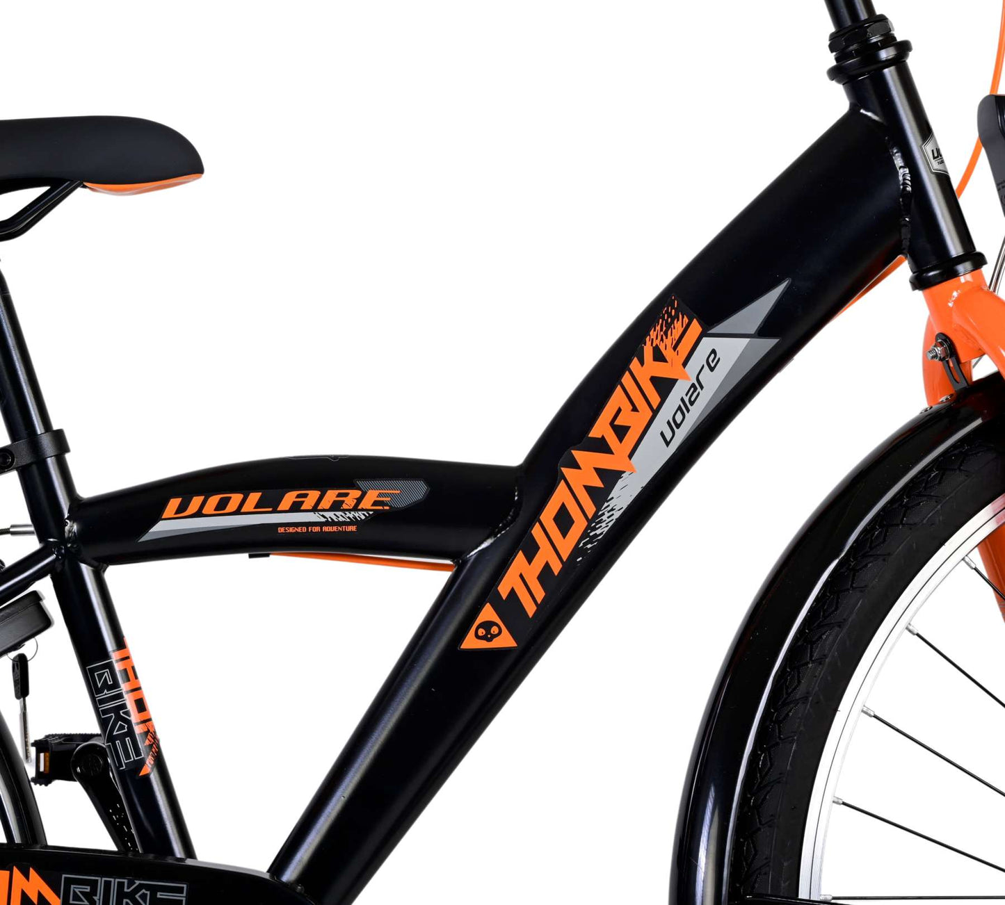Bike para niños Volare Thombike - Niños - 26 pulgadas - Naranja negra - Dos frenos de mano