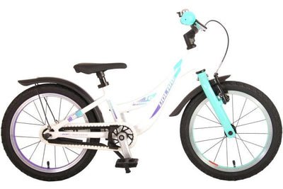 Bicycle per bambini Glamour Glamour - Girls - 16 pollici - White Mint Green - Prime Collection