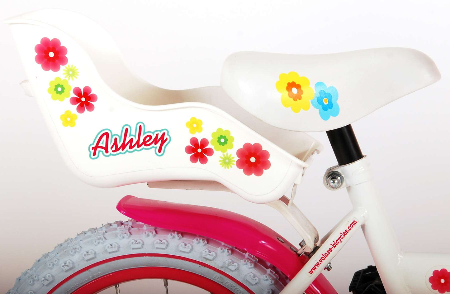 Bicycle per bambini di Vlatare Ashley - Girls - 14 pollici - Bianco - 95% assemblato