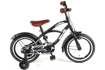 Volare Black Cruiser Bicycle para niños - Niños - 14 pulgadas - Negro - 95% ensamblado