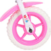 Volare Flowerie Kinderfiets - Meisjes - 10 inch - Roze Wit - Doortrapper
