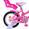 Volare Lovely Children's Bicycle - Girls - 14 pulgadas - Pink White - Dos frenos de mano