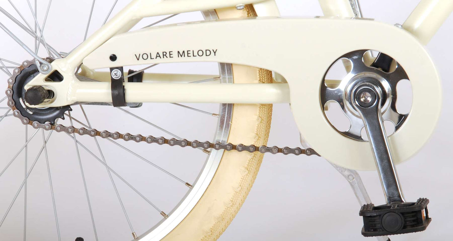 Volare Melody Bicycle para niños - Girls - 20 pulgadas - Arena - Colección Prime