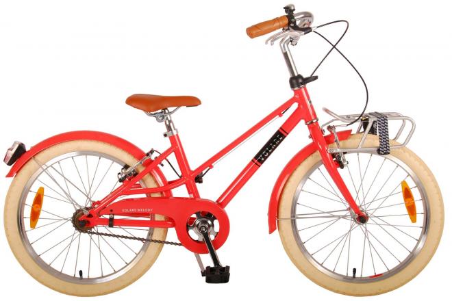 Bicycle per bambini Melody Vlatare - Girls - 20 pollici - Rosso corallo - Frani a due mani - Collezione Prime