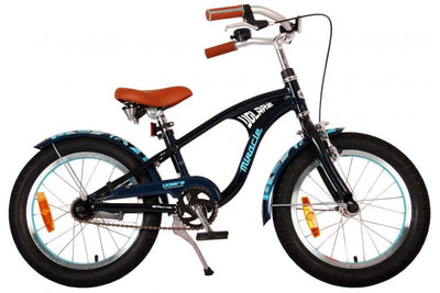 Volare Miracle Cruiser Bicycle para niños - Niños - 16 pulgadas - Matt Blue - Colección Prime