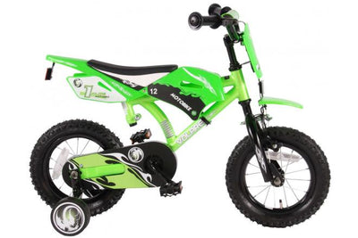 Bicicleta para niños de Volare Motorbike - Niños - 12 pulgadas - Verde - 95% ensamblado