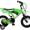 Bike per bambini in moto Volare - Boys - 12 pollici - Verde - Freni a due mani