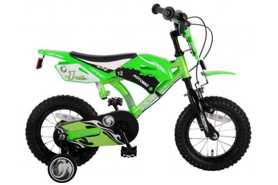Bike para niños de Volare Motorbike - Niños - 12 pulgadas - Verde - Dos frenos de mano