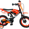 Bicicleta para niños de Motorbike de Vlare - Niños - 12 pulgadas - Naranja - 95% ensamblado