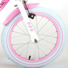 Bicycle per bambini di Vlatare Rose - Girls - 16 pollici - Bianco rosa - 95% assemblato
