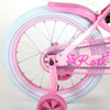 Bicicleta para niños Volare Rose - Niñas - 16 pulgadas - Blanco rosa - 95% ensamblado