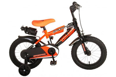 Volare Sportivo Bike Bike Boys 14 pulgadas Neon Oranje Black 95% ensamblado
