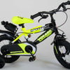 Bicycle per bambini Sports Stirare - Boys - 12 pollici - Nero giallo neon - Freni a due mani - 95% assemblato