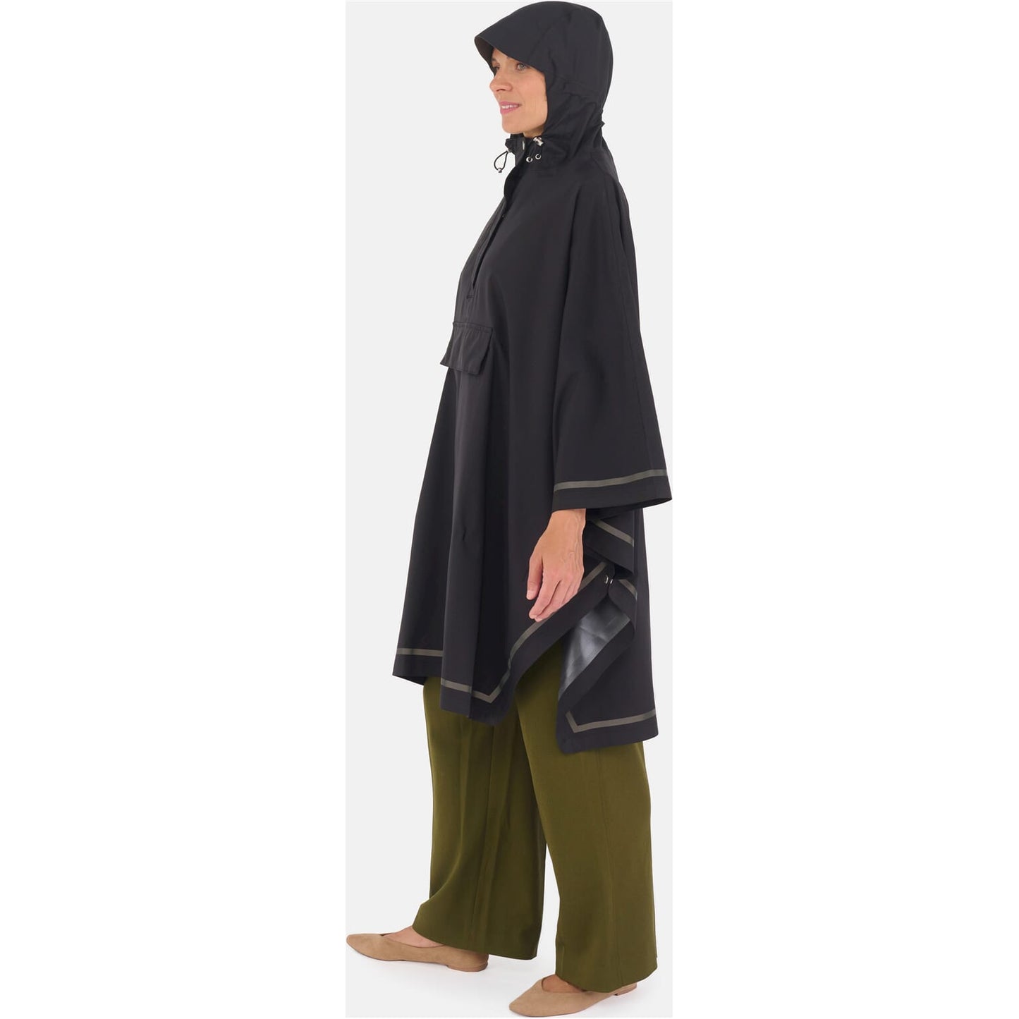 Weathergoods Svezia Poncho Imbris Black M L