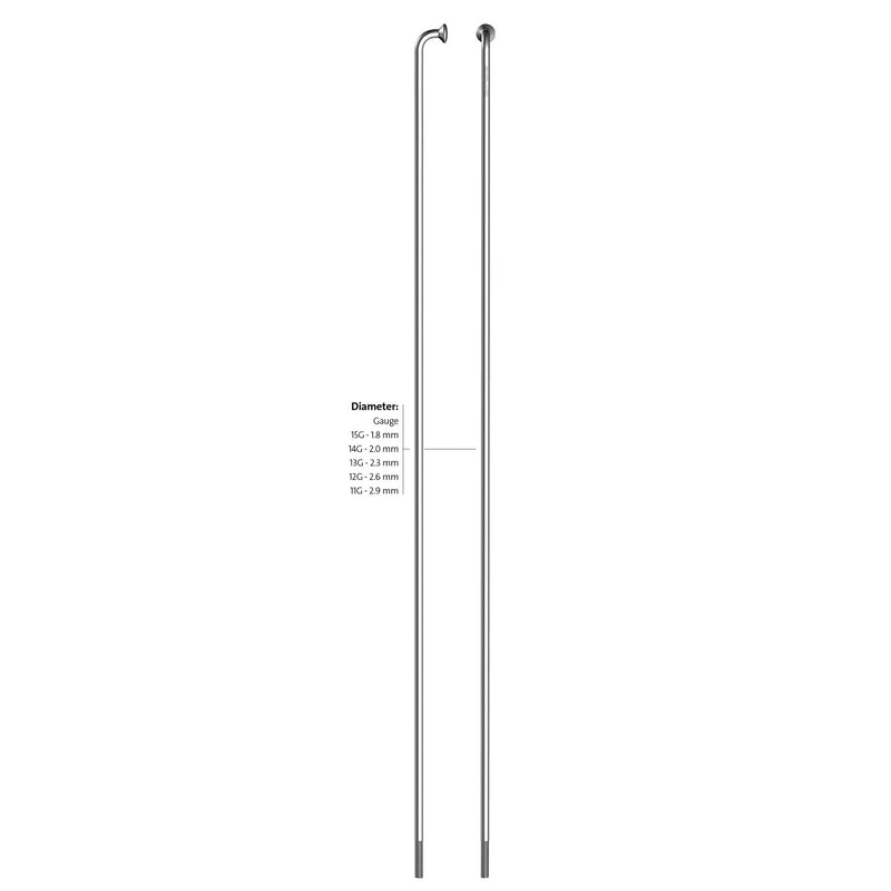 SAPIM SPAAK 14-232 Líder de acero inoxidable con Nippel (100º)