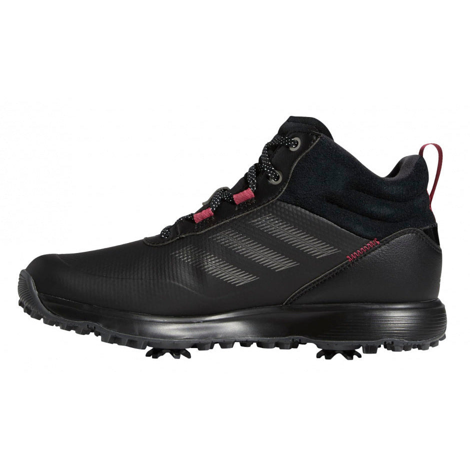 Adidas Golfschoenen S2G MID-Cut dames leer zwart roze mt 36 2 3