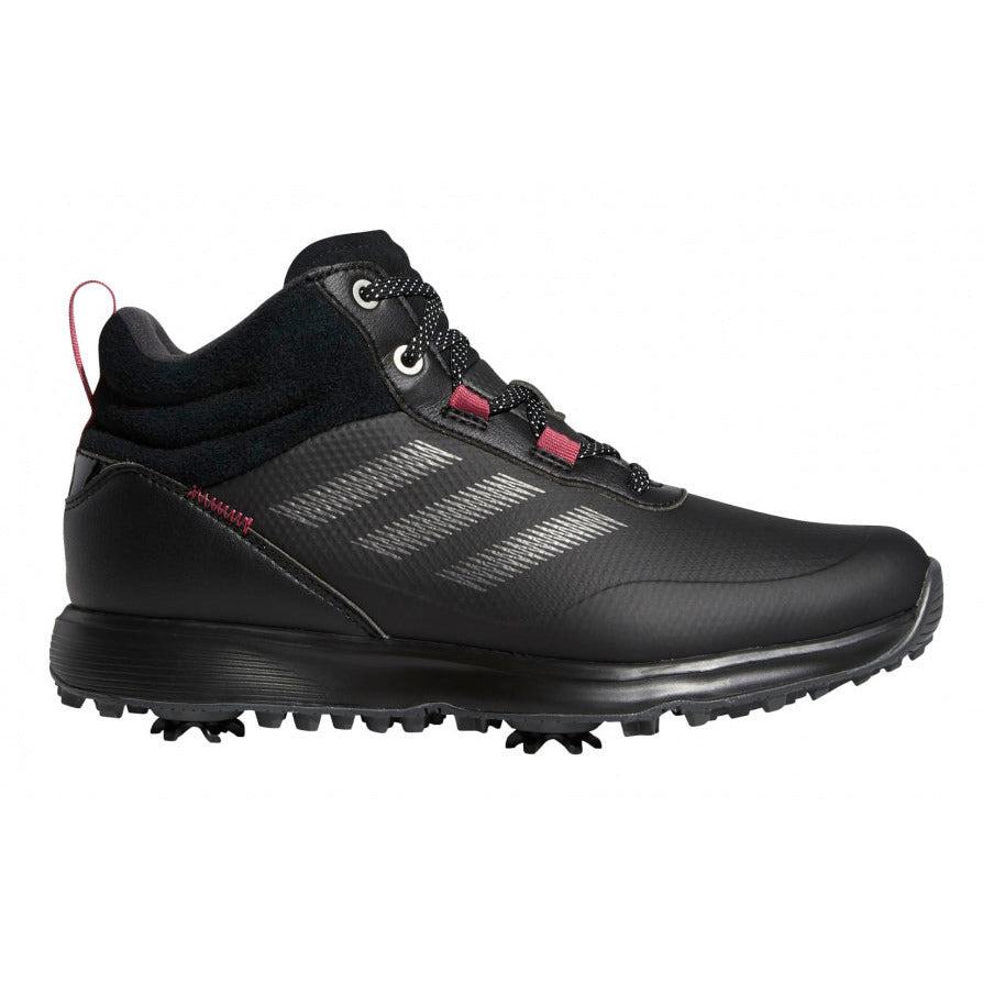 ADIDAS Golf Shoes S2G Ladies Mid-Cut Leather Black Pink Mt 36 2 3