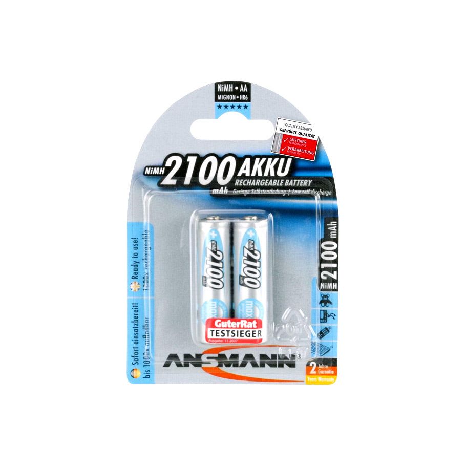 Andsmann baterías NIMH Batería Mignon AA 2100 Mah 2 piezas