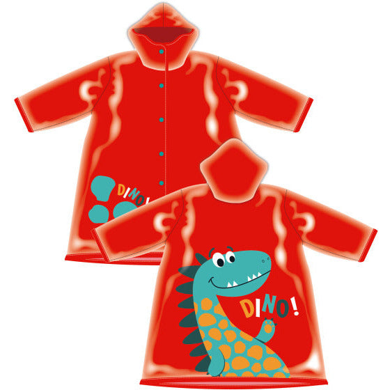 Arditex Regenjas junior PVC rood maat 6 jaar
