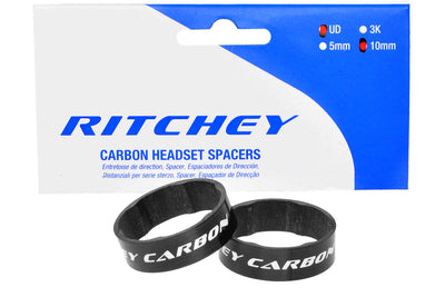 Ritchey Wcs spacer set ud carbon 10mm 1-1 8'' 2 stuks
