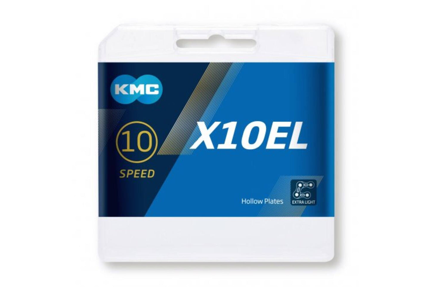 Cadena de bicicleta KMC X10el - Plata - 10 Velocidad - 114 enlaces
