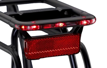 Tubos Tubus E-Bike Luz trasera de 5 LED 12 voltios para rejilla de equipaje de montaje