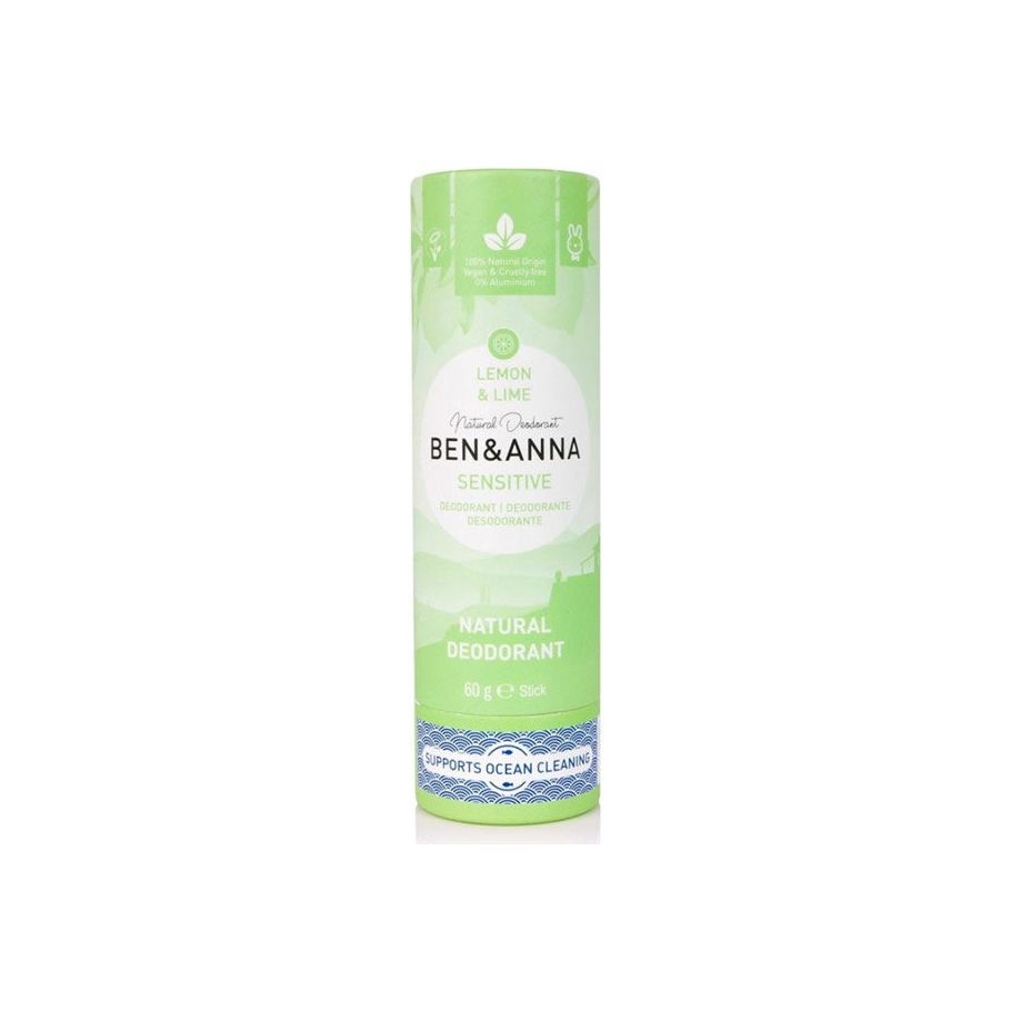 Ben Anna Deodorante in papertube Sensibile limone lime 60 grammi